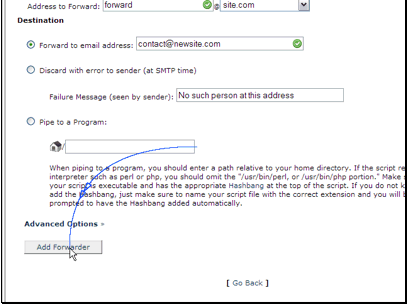Then click the Add Forwarder button.