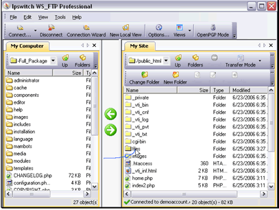 Now let's delete the directory. Select the directory and press the Delete key