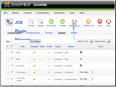 Then click the Editor Layout button
