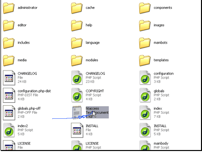 Then rename htaccess.txt to .htaccess