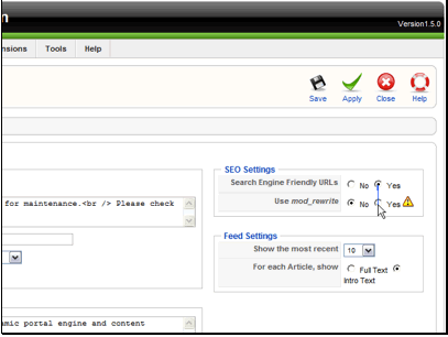 If you are on an Apache server that uses mod_rewrite set this option to Yes, otherwise leave it to No.