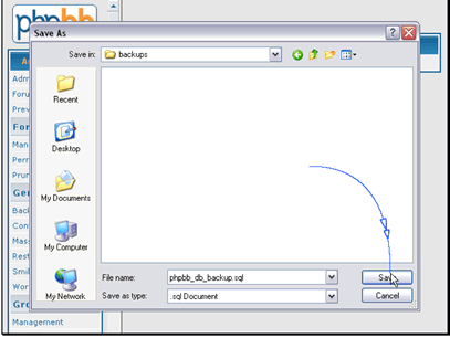 Select where you would like to save the file and click Save