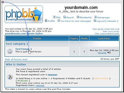 In this tutorial we will be creating a new poll
Begin by entering the forum you want to create the poll in
