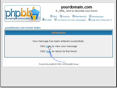 Return to your message