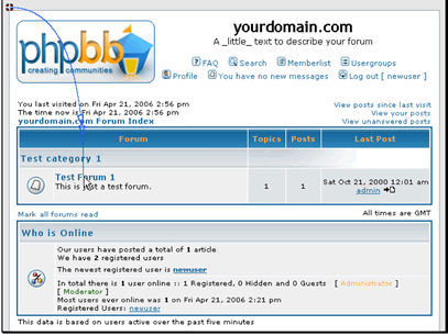 In this tutorial we will be creating a new topic
Begin by entering the forum you want to create a topic in
