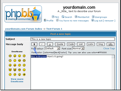 Highlight your text and select the formatting to apply.