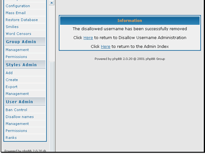 Users can now register using that username