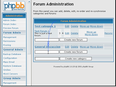 Let's create a new forum under our new category. Enter a name