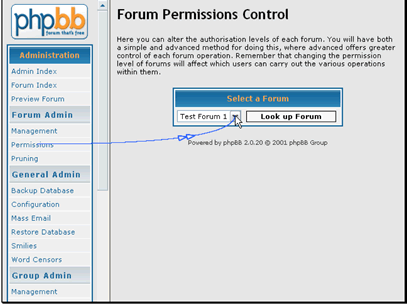 Select the forum you wish to edit