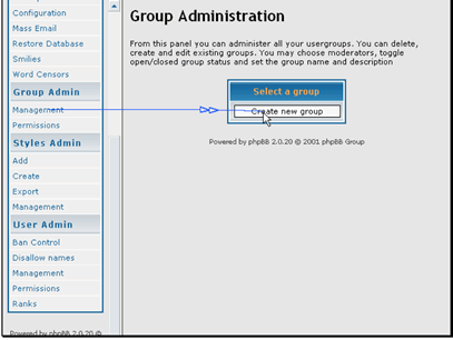 Create a new group