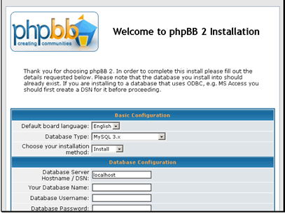 Go to www.yoursite.com/phpBB_folder/install/install.php in your browser