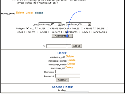 Enter a name for your database and click Add Db