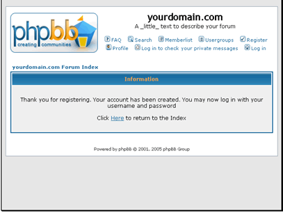 Your new user account has been created.
