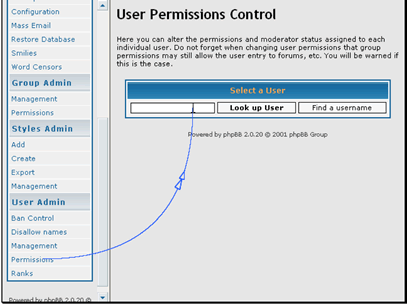 Enter the username to edit