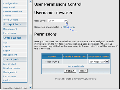 You can make this user an Administrator, or you can modify their permissions per forum