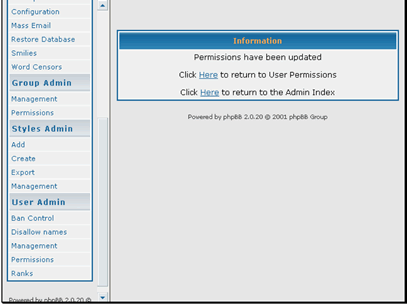 Your user permissions have been updated