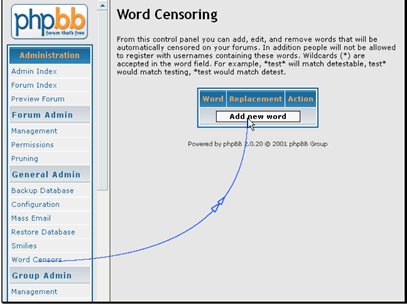 Add a new word