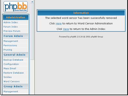 The word has been deleted from the censor list