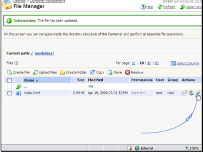 The changes have been made.
We can also edit the file.